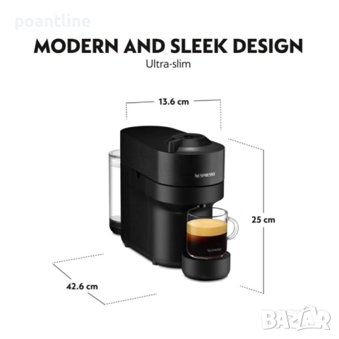 + гаранция Кафемашина с капсули Nespresso Vertuo Pop + подарък кафе капсули, снимка 13 - Кафемашини - 53519098