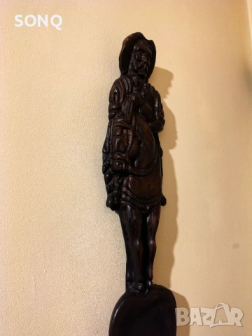 Огромна Лъжица Дърворезба- Дон Кихот, снимка 5 - Други - 52125309