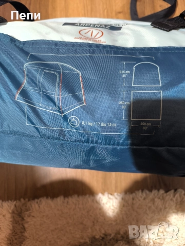 ЗАСЛОН С РЕЙКИ- ТЕНТА ЗА КЪМПИНГ ARPENAZ BASE, 6-МЕСТЕН, снимка 3 - Палатки - 52906221