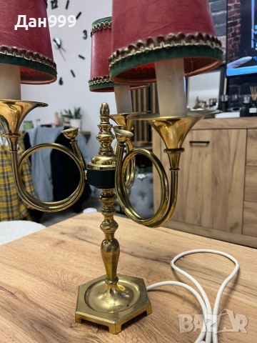 Винтидж френска настолна лампа, снимка 6 - Настолни лампи - 53682351