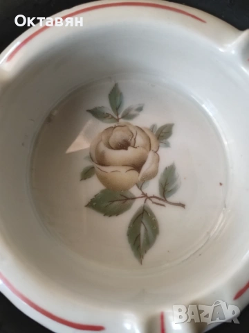 Пепелник порцеланов,кристален,гума, снимка 9 - Антикварни и старинни предмети - 53333722