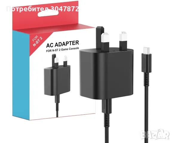 60W Fast Charger USB-C Универсално зарядно с адаптер - Nintendo Switch 2/ Switch1/ Steam Deck – НОВО, снимка 4 - Оригинални зарядни - 55768604