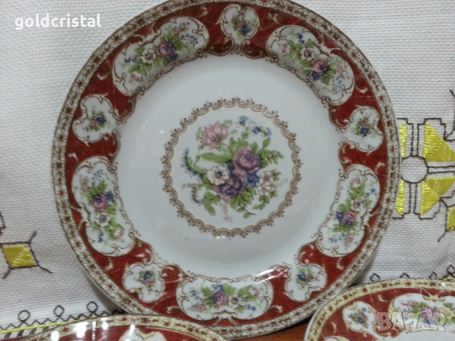 Стар български порцелан чинии , снимка 2 - Антикварни и старинни предмети - 44701043