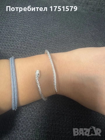 Нова сребърна гривна , снимка 5 - Гривни - 52142448