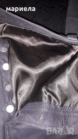 Панталон от ествена кожа подходящ за зимата, снимка 2 - Панталони - 34457764
