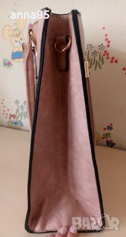 Нова чанта цвят пепел от рози, снимка 4 - Чанти - 53580330