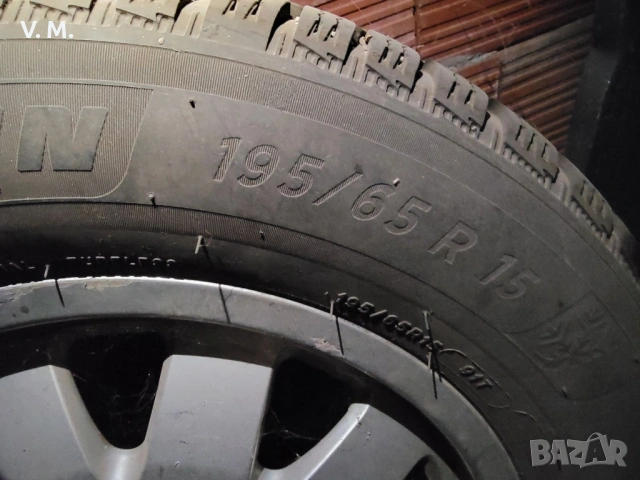 6JX15H2 ET45 алуминиеви джанти с Michelin и Dunlop гуми, снимка 9 - Гуми и джанти - 53399793