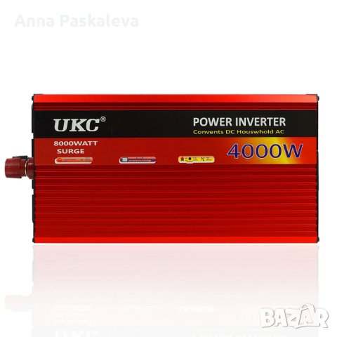 Инвертор 12V-220V 4000w/24 V-220V 4000w, снимка 3 - Аксесоари и консумативи - 40398228
