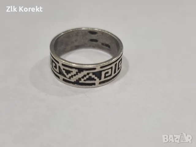 Сребърен пръстен- хълка, снимка 6 - Пръстени - 55953795