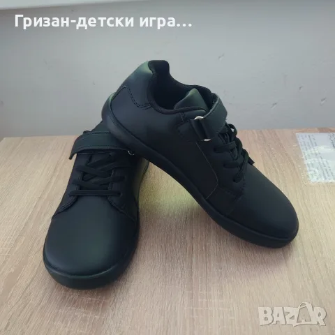 Детски боси обувки 35 barefoot черни момиче момче лепенки
