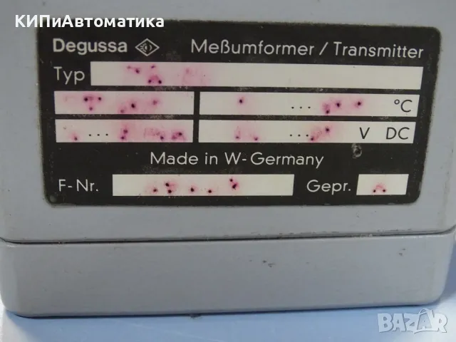 температурен трансмитер Degussa TR-11 temperature transmiter head mounted, снимка 9 - Резервни части за машини - 49192990
