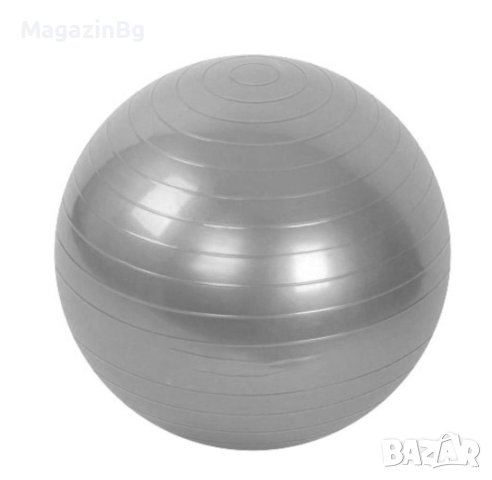 Гимнастическа топка, 65 см, Гладка, Сива topka за гимнастика палатес , снимка 2 - Други спортове - 40970753