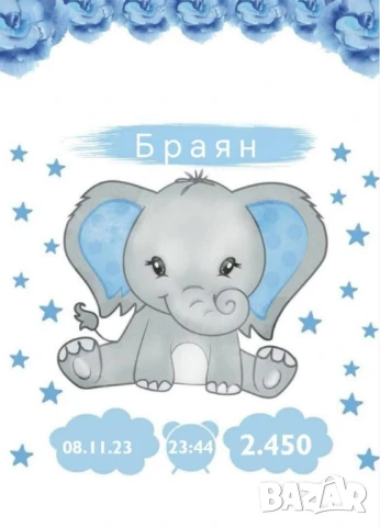 бебешка визитка 