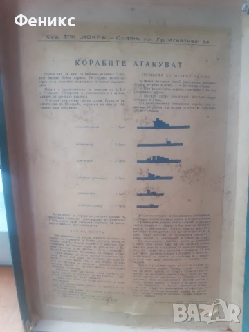 Стара настолна българска игра - Корабите атакуват, снимка 2 - Антикварни и старинни предмети - 51252410