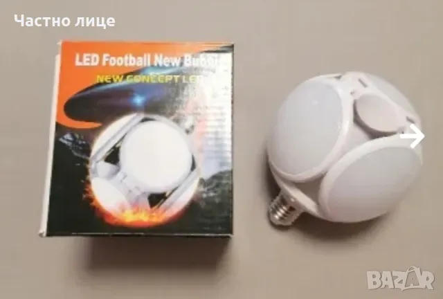 Нова лед бяла топка лампа