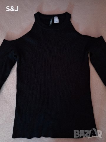 Блуза с голи рамене H&M, снимка 1 - Блузи с дълъг ръкав и пуловери - 42165400