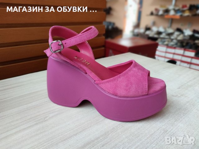 ДАМСКИ САНДАЛИ НА ПЛАТФОРМА -код: ДЛ610