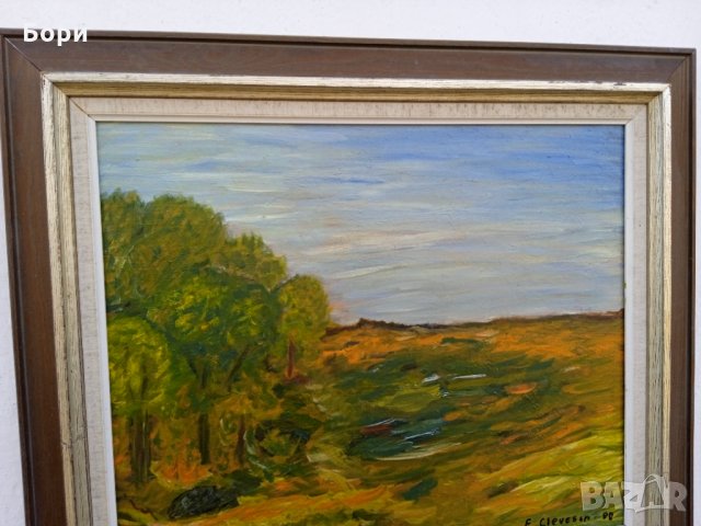 Стара картина платно/подписана/маслени бои /1, снимка 4 - Картини - 35724580