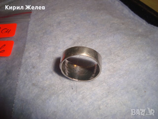 СТАР СРЕБЪРЕН АРТ ДЕКО ПРЪСТЕН ВИСОКА ПРОБА СРЕБРО МАЙСТОРСКА КОВАНА ИЗРАБОТКА 26223, снимка 9 - Антикварни и старинни предмети - 35996637