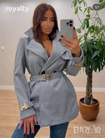 Дамско Елегантно Манто Различни Цветове , снимка 3 - Рокли - 52593542