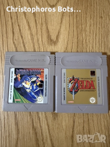 Zelda и Megaman игри за gameboy