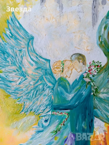  "Докосване от вечността" - картина, снимка 3 - Картини - 51470264