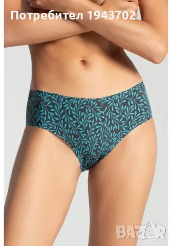 Безшевни бикини в зелен цвят 04 S, снимка 1