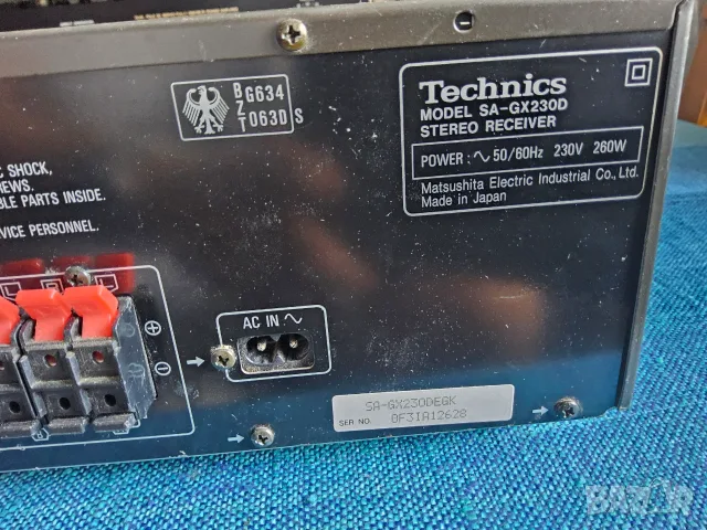 Ресивър Technics SA-GX230, снимка 6 - Ресийвъри, усилватели, смесителни пултове - 56114217