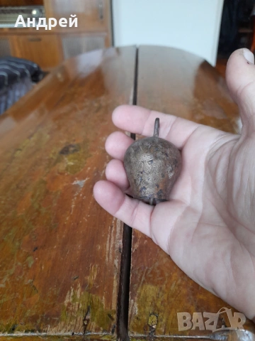 Стар звънец,хлопка,чан #7, снимка 3 - Други ценни предмети - 53696514