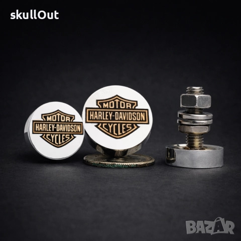 болт за седалаката с 2 болта за номер на мотор Харлей , Harley Davidson ,Sportster