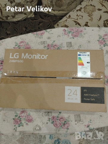 LG монитор 24 инча, снимка 3 - Монитори - 53798565