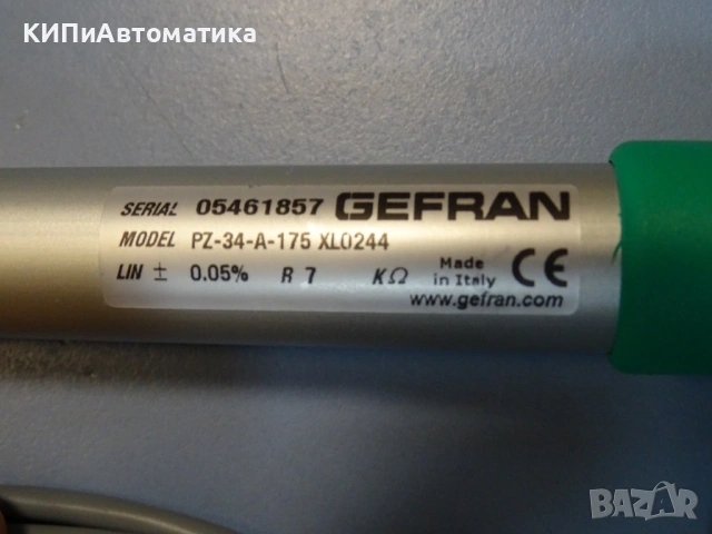 сензор за позиция Gefran PZ-34-A-175 XL0244 sensor rectilinear tranducer ход 175, снимка 3 - Резервни части за машини - 53147908
