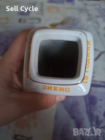 ✅БЪЛГАРСКА ПОРЦЕЛАНОВА ВАЗИЧКА - 15 Г. ЗИЕНО - ШУМЕН❗, снимка 2 - Антикварни и старинни предмети - 53042924