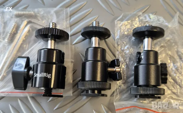 ябълковидна глава Joby, Smallrig и други, снимка 2 - Чанти, стативи, аксесоари - 56264814