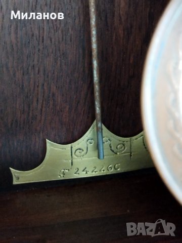 Стар механичен стенен часовник, снимка 4 - Антикварни и старинни предмети - 41806849