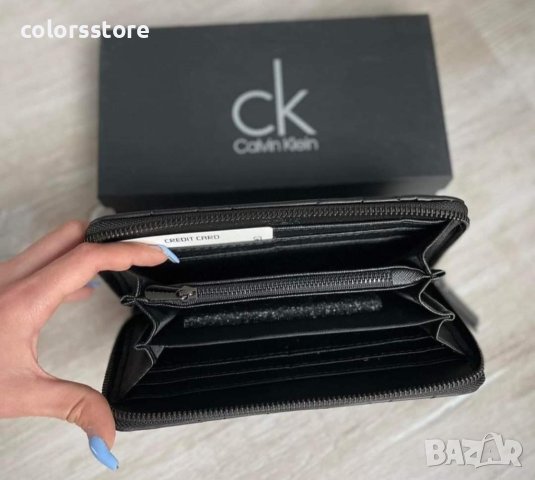 Луксозно черно портмоне Calvin Klein  код SG-R33P, снимка 4 - Портфейли, портмонета - 41801337
