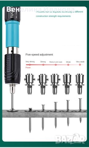 Ръчен пистолет за стоманени пирони пистолет за нитове инструмент за бетонна стена, снимка 2 - Други инструменти - 44482085