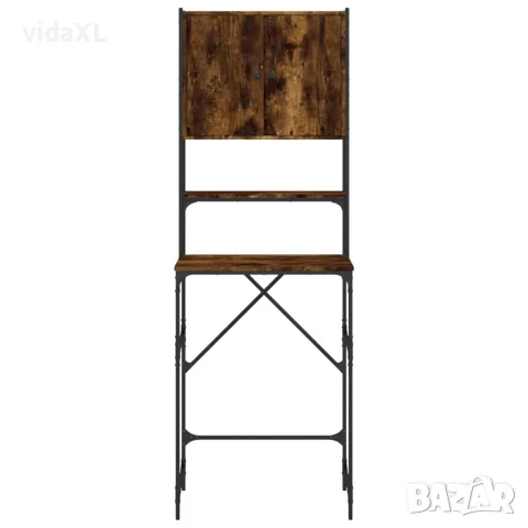 vidaXL Шкаф за пералня, опушен дъб, 68x48,5x194 см, снимка 8 - Шкафове - 56148226