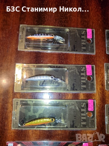 Воблери Smith Camion SR,Smith Still,Megabass,щурци,кутии,шпула и части за Shimano Vanquish C3000MHG., снимка 4 - Такъми - 53208716