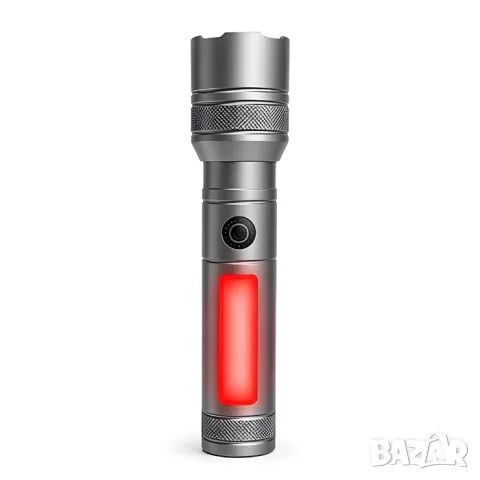 Акумулаторен LED фенер 10W със странична сигнална светлина, снимка 4 - Аксесоари и консумативи - 55865230