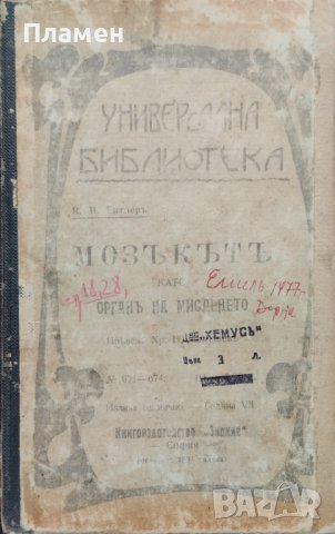 Мозъкътъ като органъ на мисленето В. В. Битнеръ, снимка 2 - Антикварни и старинни предмети - 38617322