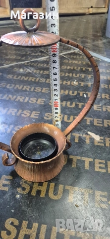 Меден свещник , снимка 5 - Антикварни и старинни предмети - 53004147