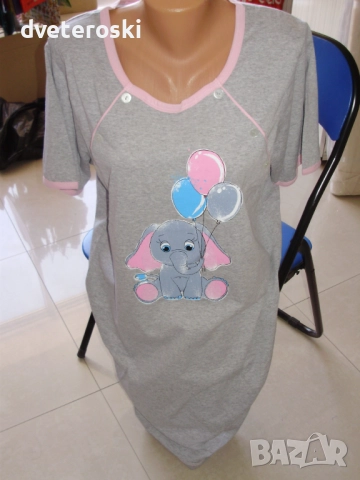 Нощници за бременни и кърмене, снимка 10 - Дрехи за бременни - 52120207