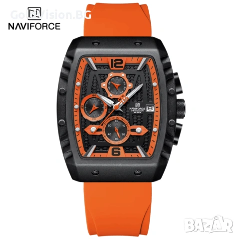Мъжки часовник – NAVIFORCE NF8025 – Orange + ПОДАРЪК