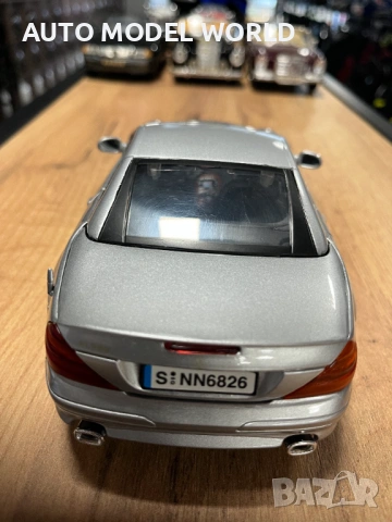 MOTOR MAX колекционерски модел MERCEDES SL500 ROADSTER 1999 г.1:18 55 лв. / 28.12 €, снимка 3 - Колекции - 53155640