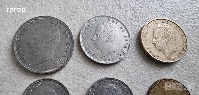 Монети. Испания. Испански песети. 9 бр., снимка 8 - Нумизматика и бонистика - 39373950