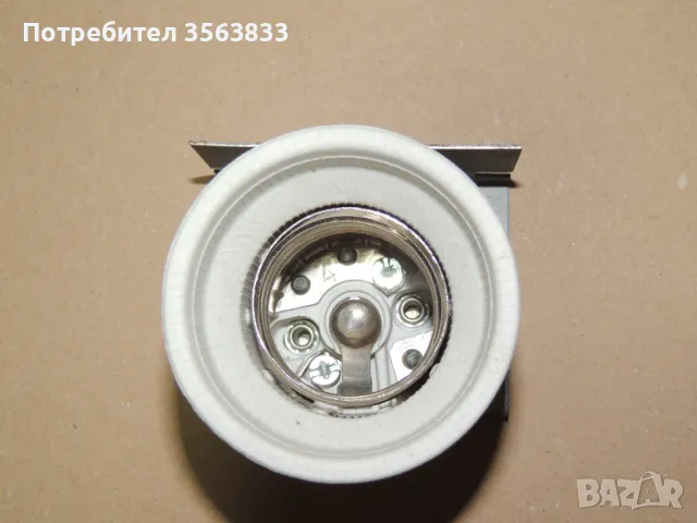 ФАСУНГА Е40 порцеланова с планка и стойка , снимка 5 - Крушки - 50170437