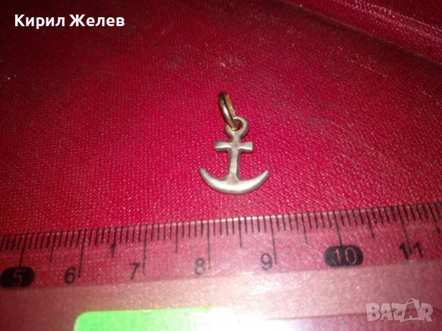 СТАРА СРЕБЪРНА или ПОСРЕБРЕНА КОТВИЧКА ФИГУРАЛЕН МЕДАЛЬОН МОРСКА ТЕМАТИКА СТОМАНЕНА ХАЛКИЧКА 25793, снимка 9 - Антикварни и старинни предмети - 39270245