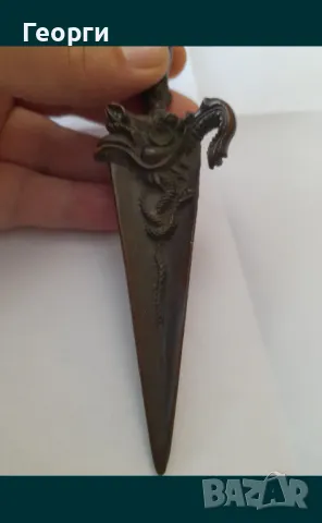 Будистки ритуален нож-2, снимка 8 - Антикварни и старинни предмети - 50129316
