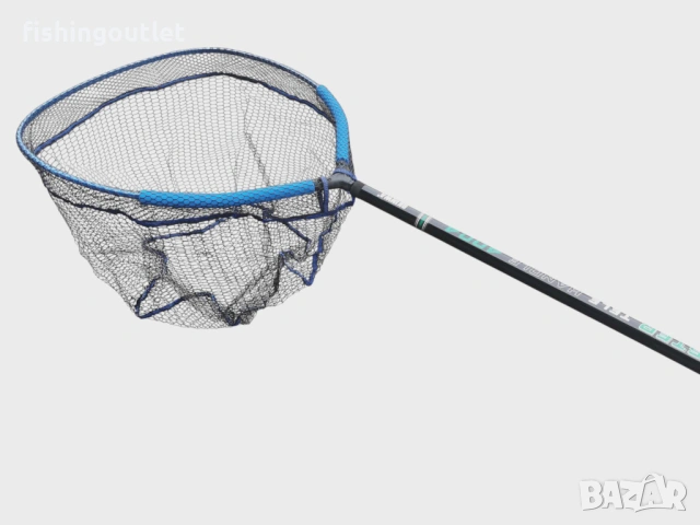 Висок клас кеп 4.5мт - карбонова дръжка, поплавъци и гумирана мрежа!